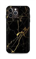 TopQ Kryt LUXURY iPhone 15 Pro pevný Marble černo-zlatý 111296 - Phone Cover