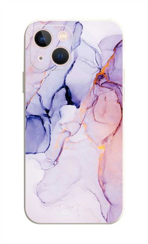 TopQ Kryt iPhone 15 Mramor růžovo-fialový 110910 - Phone Cover - Main image