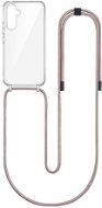 TopQ Kryt Simple Samsung A54 5G s růžovou šňůrkou průhledný 111408 - Phone Cover