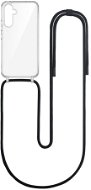 TopQ Kryt Simple Samsung A54 5G s černou šňůrkou průhledný 111385 - Kryt na mobil