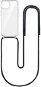 TopQ Kryt Simple iPhone 15 Plus s čiernou šnúrkou priehľadný 111365 - Kryt na mobil