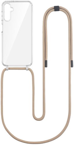 TopQ Kryt Simple Samsung A14 s béžovou šňůrkou průhledný 111364 - Phone Cover - Main image
