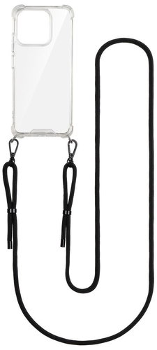 TopQ Cover Armor Xiaomi Redmi 12C with black cord transparent 111417 - Phone Cover - Main image