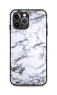 TopQ Kryt LUXURY iPhone 14 Pro pevný Marble White 111290 - Phone Cover