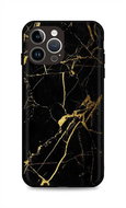 TopQ Kryt LUXURY iPhone 14 Pro pevný Marble černo-zlatý 111288 - Phone Cover
