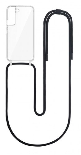 TopQ Kryt Simple Samsung S22 5G s černou šňůrkou průhledný 111375 - Phone Cover - Main image