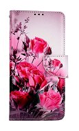 TopQ Puzdro Xiaomi Redmi Note 12 knižkové Romantické ruže 112848 - Puzdro na mobil