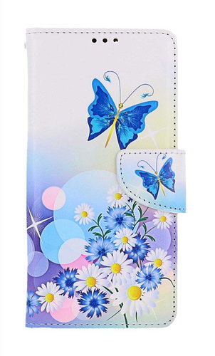 TopQ Pouzdro Xiaomi Redmi Note 12 knížkové Bílé s motýlkem 112830 - Phone Case - Main image