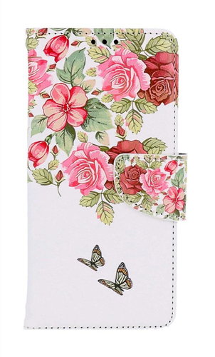TopQ Pouzdro Samsung A54 5G knížkové Něžné květy 112677 - Phone Case - Main image