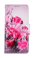 TopQ Puzdro Xiaomi Redmi 12C knižkové Romantické ruže 112655 - Puzdro na mobil