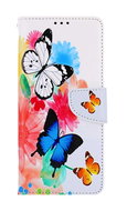 TopQ Pouzdro Xiaomi Redmi 12C knížkové Barevné s motýlky 112632 - Phone Case