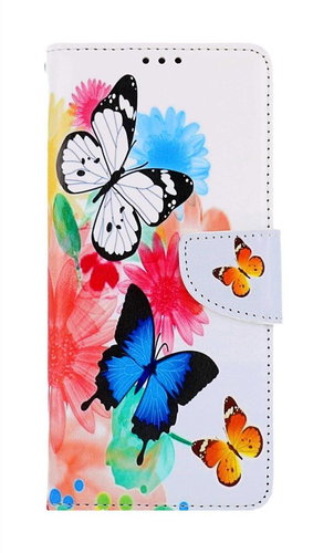 TopQ Pouzdro Xiaomi Redmi 12C knížkové Barevné s motýlky 112632 - Phone Case - Main image