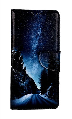 TopQ Pouzdro Samsung A14 knížkové Zimní cesta 112868 - Phone Case - Main image
