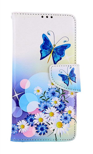 TopQ Pouzdro Xiaomi Redmi Note 12S knížkové Bílé s motýlkem 112831 - Phone Case - Main image
