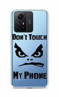 TopQ Kryt Xiaomi Redmi Note 12S Don't Touch průhledný 112514 - Phone Cover