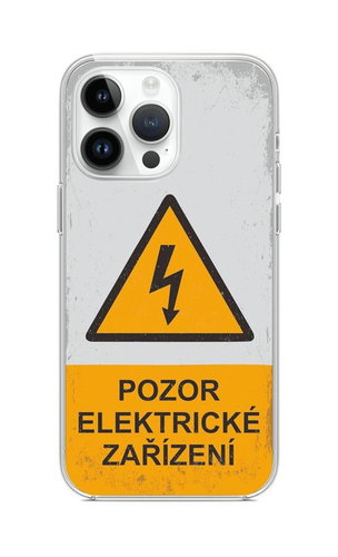 TopQ Kryt iPhone 14 Pro Pozor elektrické zařízení 112487 - Phone Cover - Main image