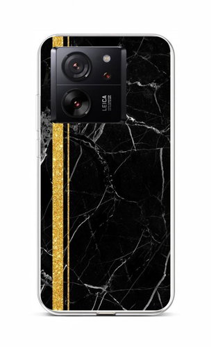 TopQ Kryt STYLE Xiaomi 13T Pro Mramor černo-zlatý 112470 - Phone Cover - Main image