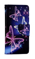 TopQ Pouzdro Samsung A41 knížkové Modré s motýlky 111292 - Phone Case