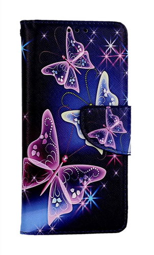 TopQ Pouzdro Samsung A41 knížkové Modré s motýlky 111292 - Phone Case - Main image