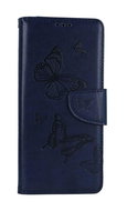 TopQ Pouzdro Xiaomi Redmi 12C knížkové Butterfly modré tmavé 113205 - Phone Case