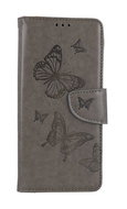TopQ Pouzdro Xiaomi Redmi 12C knížkové Butterfly šedé 113202 - Phone Case