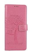 TopQ Pouzdro Xiaomi Redmi 12C knížkové Růžový strom sovičky 113197 - Phone Case