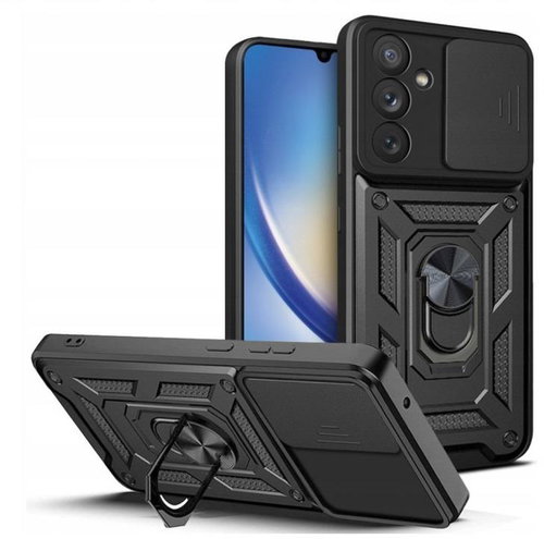 TopQ Kryt Armor Lens Samsung A25 5G ultra odolný černý 115718 - Phone Cover - Main image