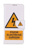 TopQ Pouzdro Xiaomi Redmi Note 12S knížkové Pozor elektrické zařízení 112673 - Phone Case