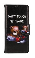 TopQ Pouzdro Xiaomi Redmi Note 12S knížkové Don't Touch méďa 112672 - Phone Case