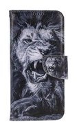 TopQ Pouzdro Samsung A34 knížkové Černobílý lev 112528 - Phone Case