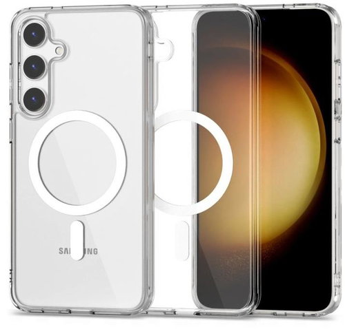 TopQ Kryt Clear Magnetic Samsung S24 Plus pevný průhledný 117449 - Phone Cover - Main image