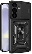 TopQ Kryt Armor Lens Samsung S24 Plus ultra odolný čierny 117438 - Kryt na mobil