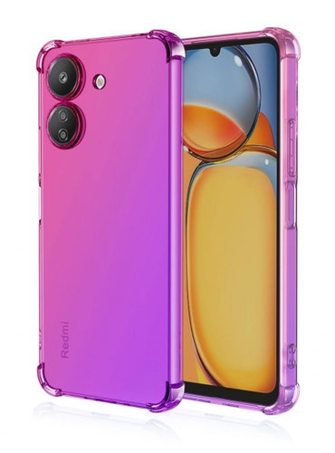 TopQ Kryt Xiaomi Redmi 13C Shock duhový růžovo-fialový 117576 - Phone Cover - Main image
