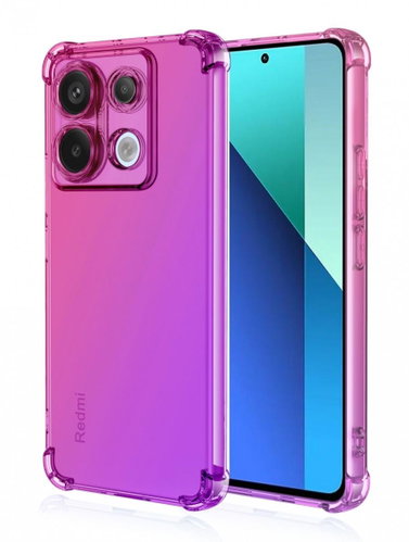 TopQ Kryt Xiaomi Redmi Note 13 5G Shock duhový růžovo-fialový 117996 - Phone Cover - Main image
