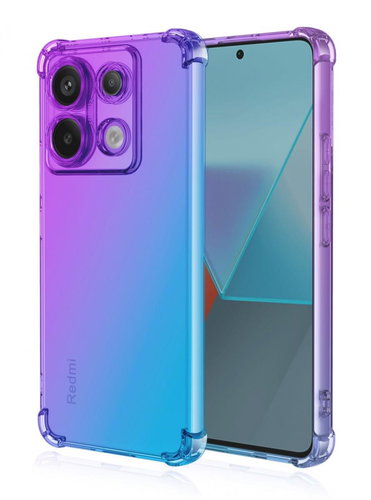 TopQ Cover Xiaomi Redmi Note 13 Pro 5G Shock rainbow purple-blue 117994 - Phone Cover - Main image