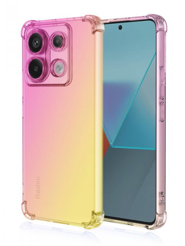 TopQ Cover Xiaomi Redmi Note 13 Pro 5G Shock rainbow pink-yellow 117991 - Phone Cover - Main image