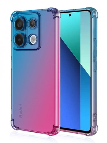 TopQ Kryt Xiaomi Redmi Note 13 5G Shock duhový modro-růžový 118020 - Phone Cover - Main image