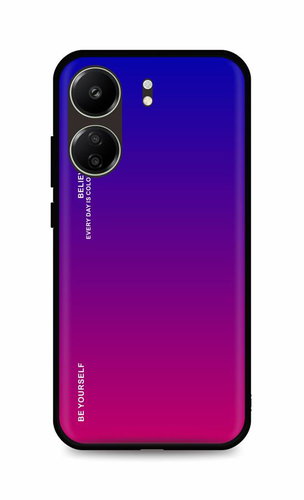 TopQ Kryt LUXURY Xiaomi Redmi 13C pevný duhový fialový 117916 - Phone Cover - Main image