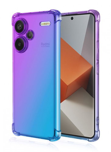 TopQ Kryt Xiaomi Redmi Note 13 Pro+ 5G Shock duhový fialovo-modrý 118191 - Phone Cover - Main image