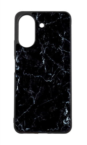 TopQ Kryt Marble Xiaomi Redmi 13C pevný Smoky Black 117923 - Phone Cover - Main image