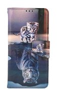 TopQ Pouzdro Samsung A23 5G knížkové Tygr 118203 - Phone Case