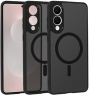 TopQ Full Matte Mag Cover for Samsung Galaxy S25 Edge black - Phone Cover