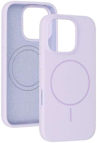 TopQ Magsafe Slim Silicone for iPhone 14 purple - Phone Cover - Main image