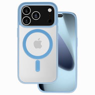 TopQ Acrylic colour Magsafe for iPhone 17 Pro Max light blue - Phone Cover