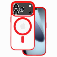 TopQ Acrylic colour Magsafe for iPhone 17 Pro Max red - Phone Cover
