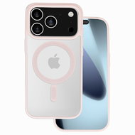 TopQ Acrylic colour Magsafe for iPhone 17 Pro light pink - Phone Cover