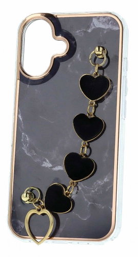 TopQ Trend Case for iPhone 16 design 6 black - Phone Cover - Main image