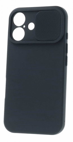 TopQ Camshield Soft for iPhone 16 Plus black - Phone Cover - Main image