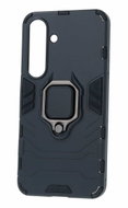 TopQ Ultra durable back cover for Samsung Galaxy S25 black with ring - Phone Cover