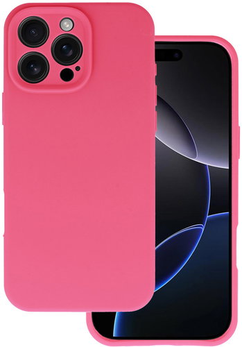 TopQ Silicone Lite for iPhone 16 Pro fuchsia - Phone Cover - Main image